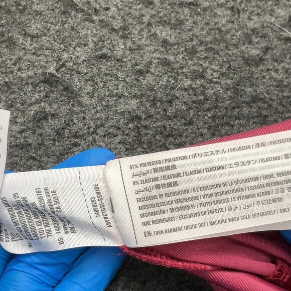 Abercrombie & Fitch burgundy velvet crop cami NEW WITH TAGS - Picture 6 of 6